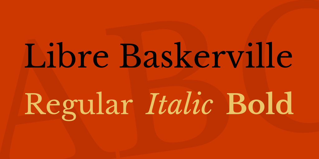 Libre Baskerville Fonts