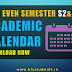 B.Tech Academic Calendar January 2017 to July 2017 [Even Semester S2-S4]