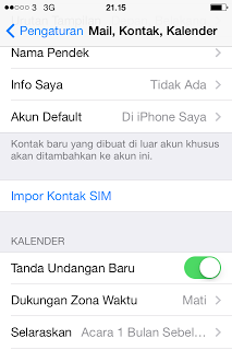 Sharing tips Contact Android with iOS 7 (iPhone)