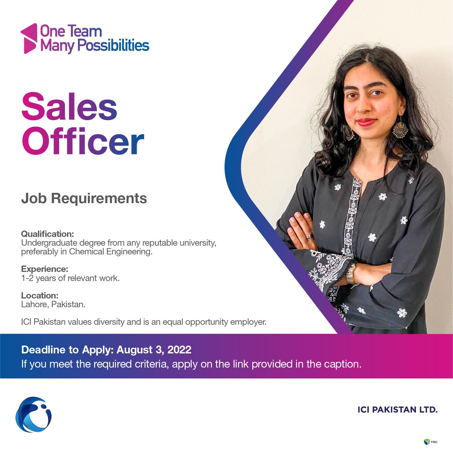 ICI Pakistan Limited Jobs For Sales Officer