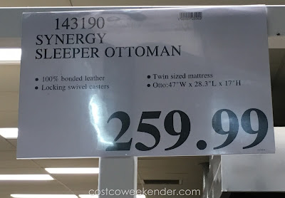 Deal for the Synergy Sleeper Ottoman at Costco