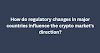 How do regulatory changes in major countries influence the crypto market's direction?