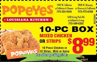 Free Printable Popeyes Chicken Coupons