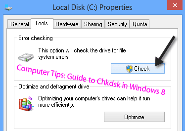 Computer Tips: Guide to Chkdsk in Windows 8