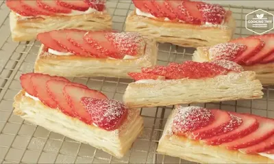 Strawberry Custard Cream Pie Ala Cooking tree 쿠킹트리