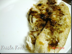 Tilapia with Balsamic Brown Butter Krista Kooks 2