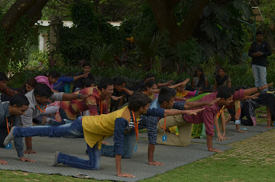 International Yoga Day at Vee Technologies - 2016