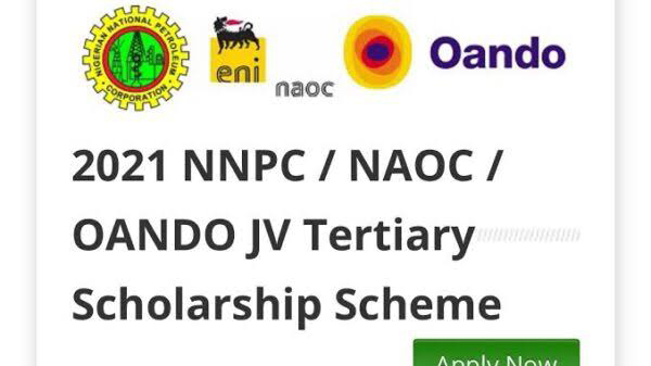 NNPC/NAOC/OANDO 2022 JOINT SCHOLARSHIP FOR NIGERIAN STUDENTS