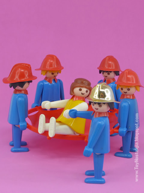 Playmobil - Bomberos Manta de recate (Playmobil bomberos - Feuerwehr - Firemen - Pompiers)