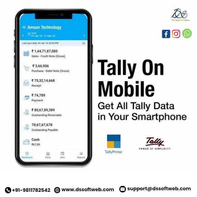 Tally On mobile (tally software )