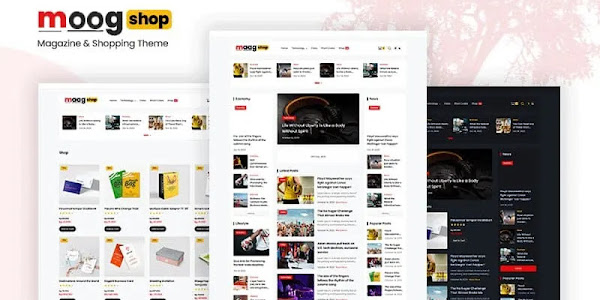 Moogshop - Responsive Magazine & Shopping Blogger Template