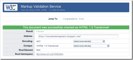 cek valid xhtml template blogger