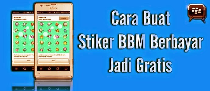  Cara  Mendapatkan  Stiker  Berbayar  di BBM Secara Gratis  