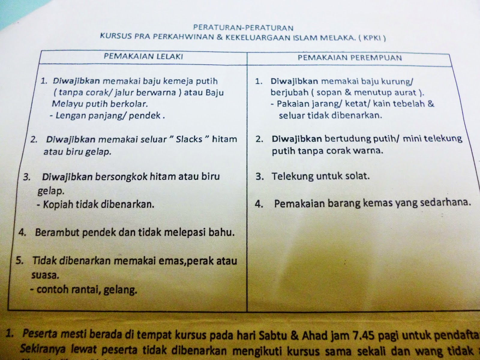 Pengalaman Dan Tips Kursus Pra Perkahwinan Di Melaka Dastorybegins
