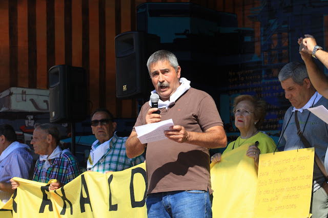 protesta de pensionistas en Barakaldo