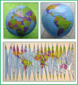 Les différentes représentations de la terre, du globe au planisphère