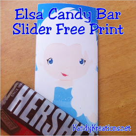 Queen Elsa Frozen Candy Bar Wrappers Free Printable by KandyKreations