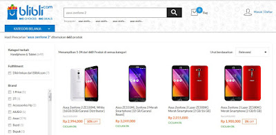 Asus Zenfone 2 di Blibli.com