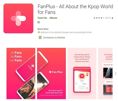 Download aplikasi Fun-plus yang sering di gunakan oleh orang korea