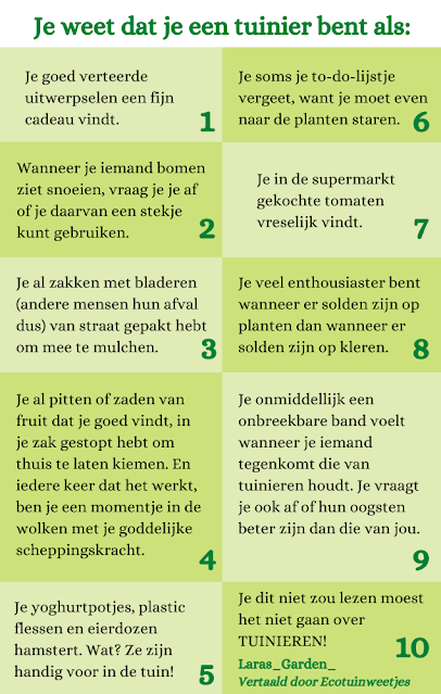 Ecologisch tuinieren test je zelf