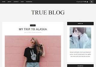 True Blog Blogger Template