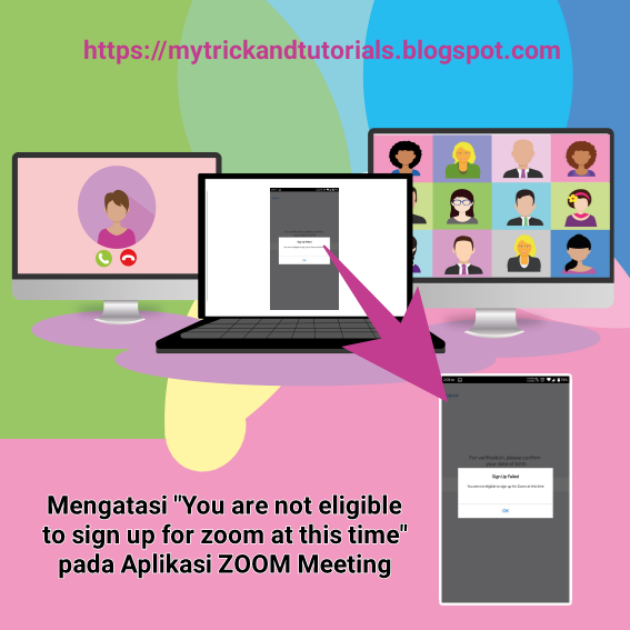 Mengatasi Zoom meeting error you are not eligible