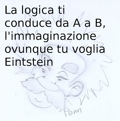La logica ti conduce da A a B, l'immaginazione ovunque tu voglia! Einstein