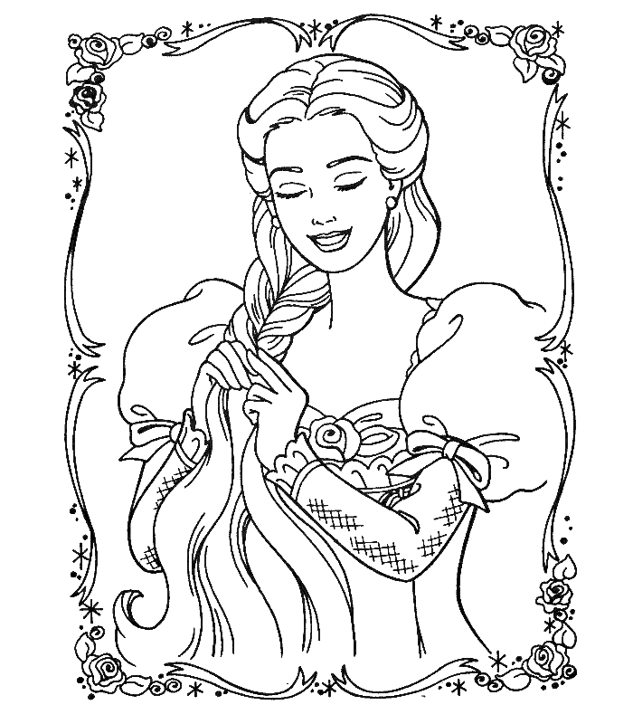 Download Barbie Princess Coloring Pages | Team colors