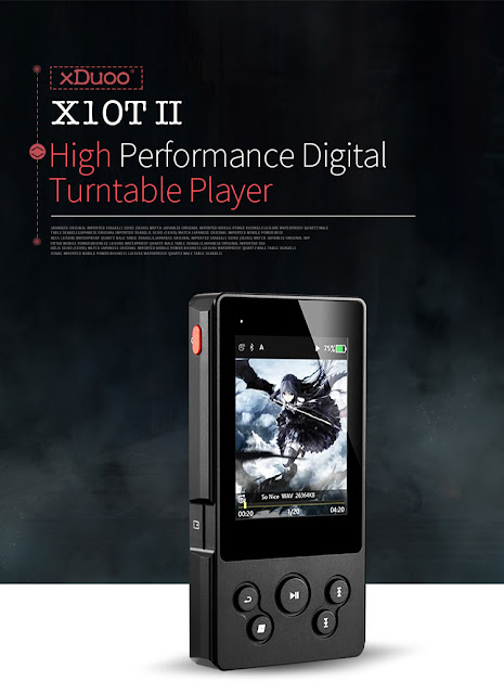 Xduoo X10T Ⅱ 2.4 Inchch IPS HD Full Vision Hight Performance Digital Turntable MP3 Music Player