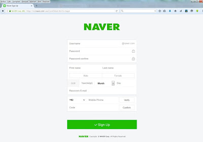 isi daftar akun naver.com