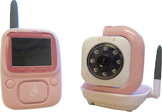 hestia wireless baby video monitor pink