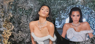 Kim Kardashian Shines in Vintage Mugler Gown at Family's Lavish Christmas Eve Celebration