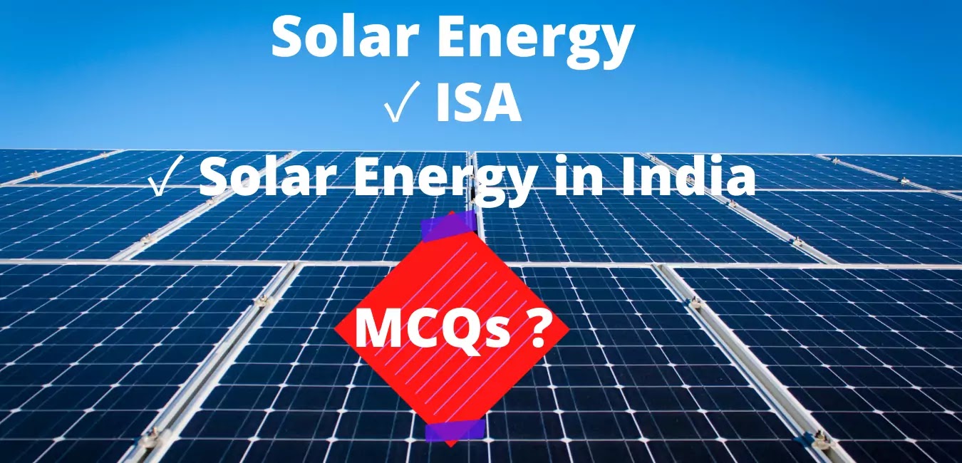 MCQs on Solar Energy