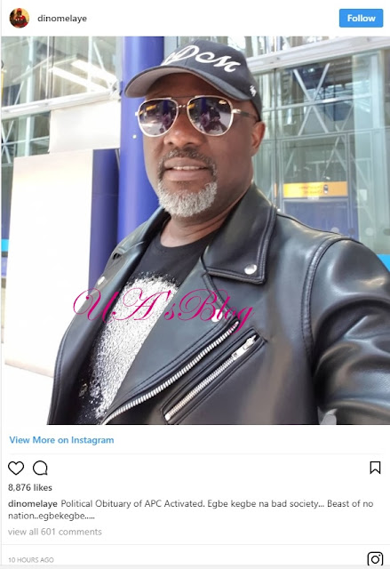 Dino Melaye calls APC ‘Egbe kegbe na bad society…’  