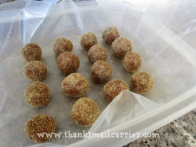 apple peanut butter balls