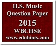 HS Final Exam Music question paper for 2015