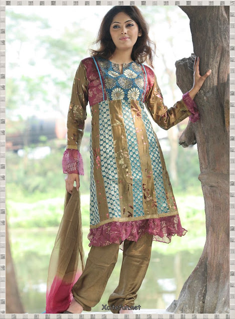 Anarkali-Umbrella-Frock-with-Churidar-Pajama