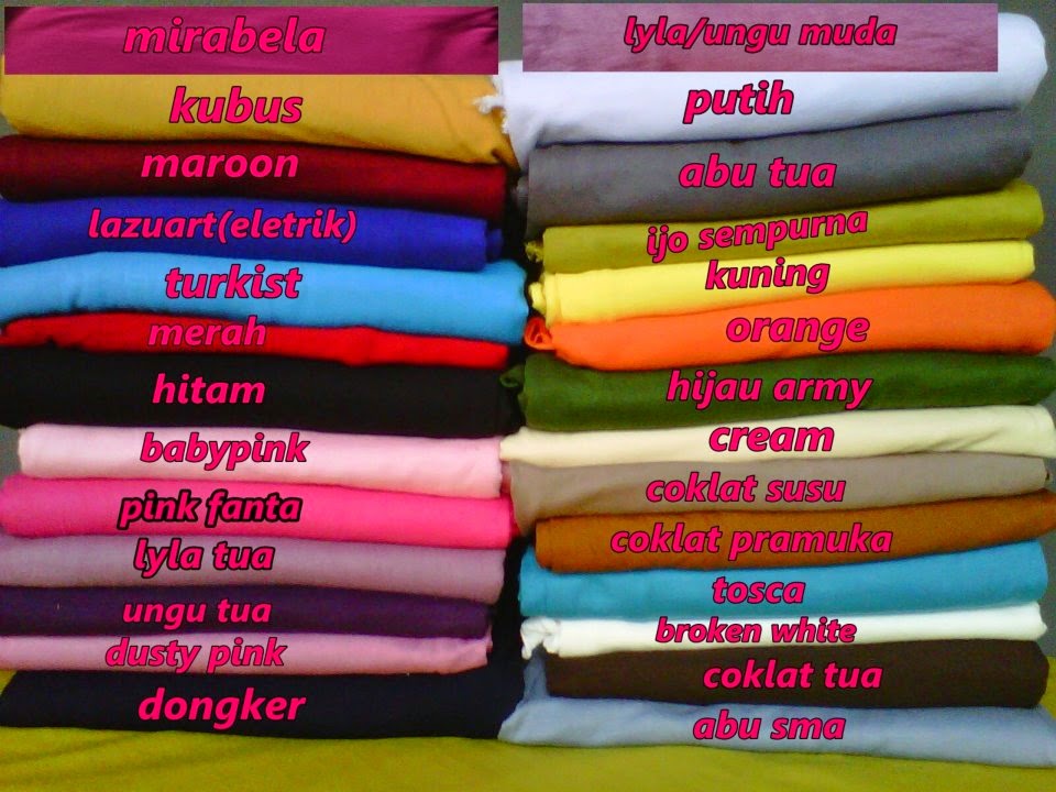 Jilbab 2  Warna  Double Hycon nina inayah