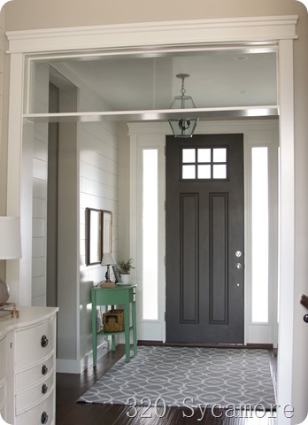 interior door painted dark gray