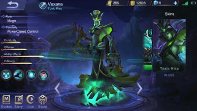 Build Item Gear Vexana Mobile Legends Sang Ratu Sihir Beracun