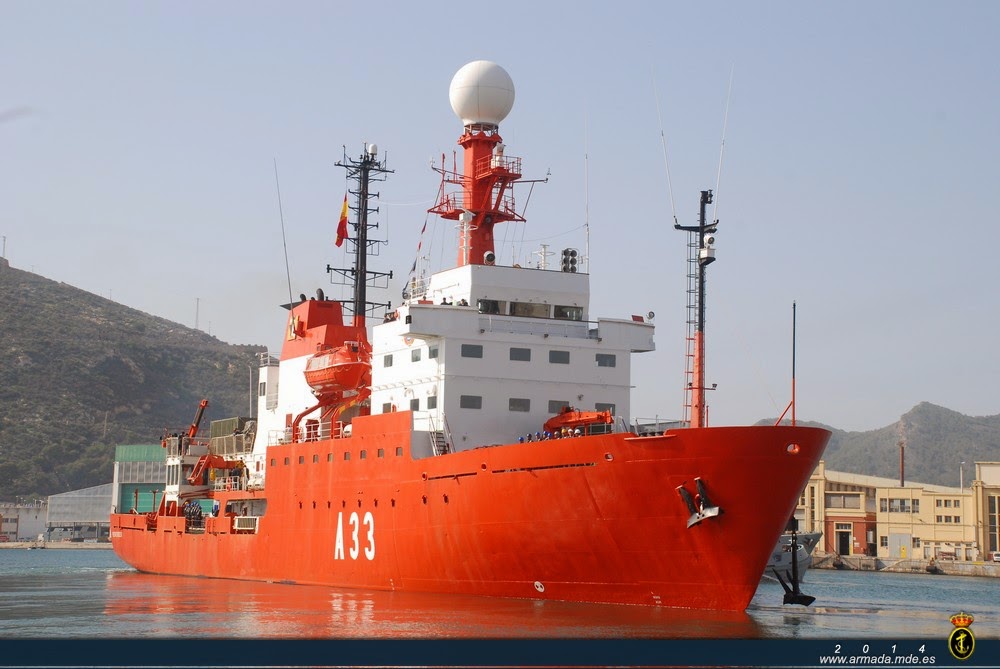 Salida del Buque de Investigación Oceanográfica ‘Hespérides’ a la XXVIII Campaña Antártica