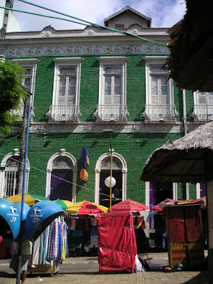 Building bordering the central market, Manaus, Brazil