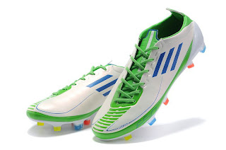 adidas F50 adizero Prime Football Boots - White/Blue/Slime