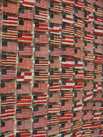photo of: American Flag Quilt from Quilt National Traveling Display
