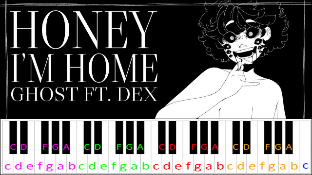 Honey I'm Home by GHOST ft. Dex Piano / Keyboard Easy Letter Notes for Beginners