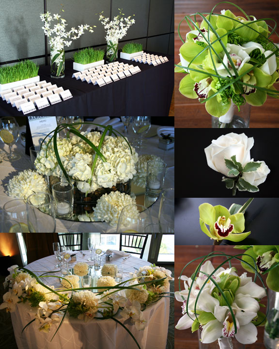 green wedding decorations