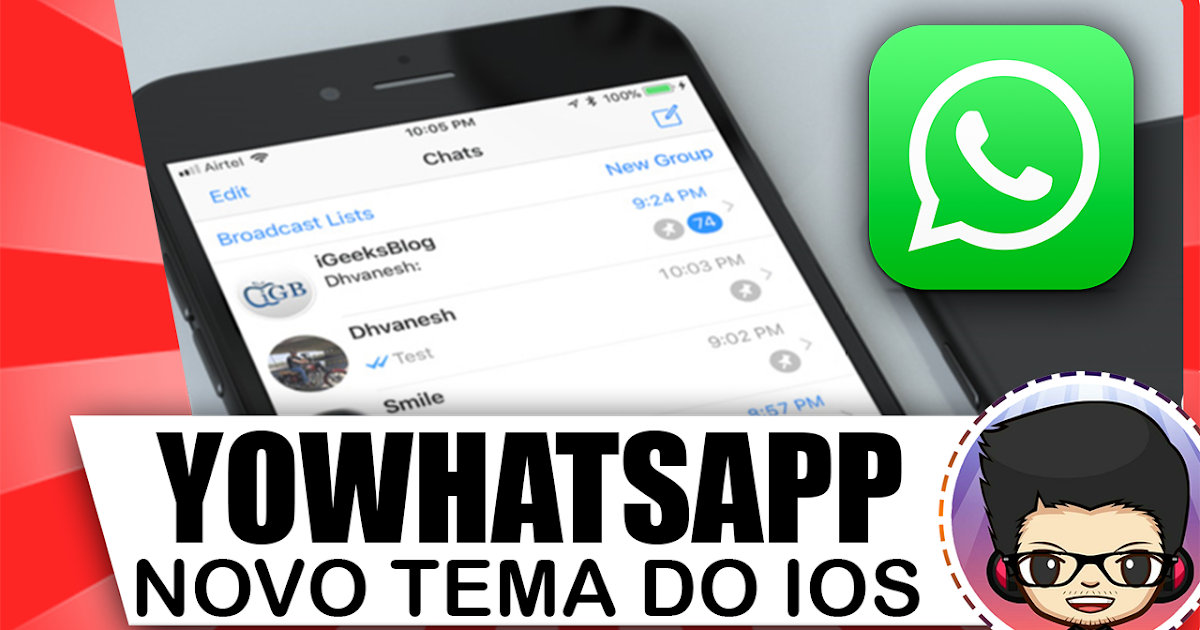 Tema transparente do yowhatsapp