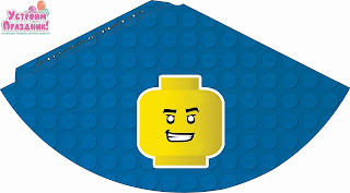 Gorros para Fiesta de Lego para Imprimir Gratis.