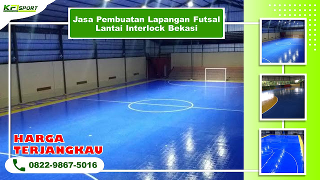 Jasa Pembuatan Lapangan Futsal Lantai Interlock Bekasi