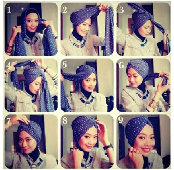 Hijab moderne - Tutorial hijab turban ~ Hijab et voile 